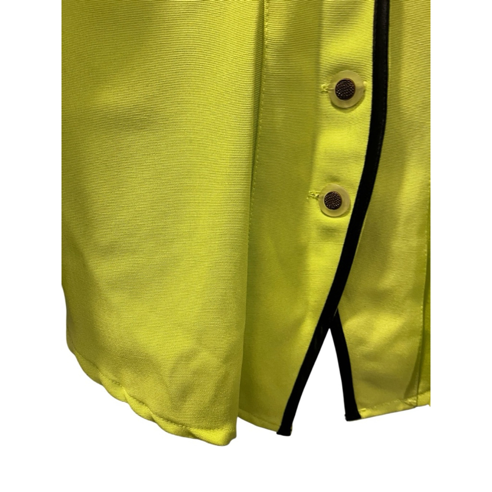 Vintage 80's Exclusive Paris Retro New Wave Button Down Shirt Size Small Green - Picture 6 of 12